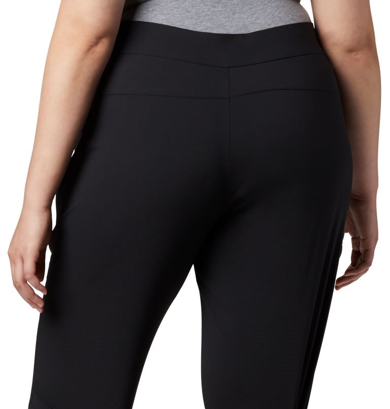 Women's Columbia Anytime Casual Capris Sport Pants Black | Plus Size CA-TL8C3